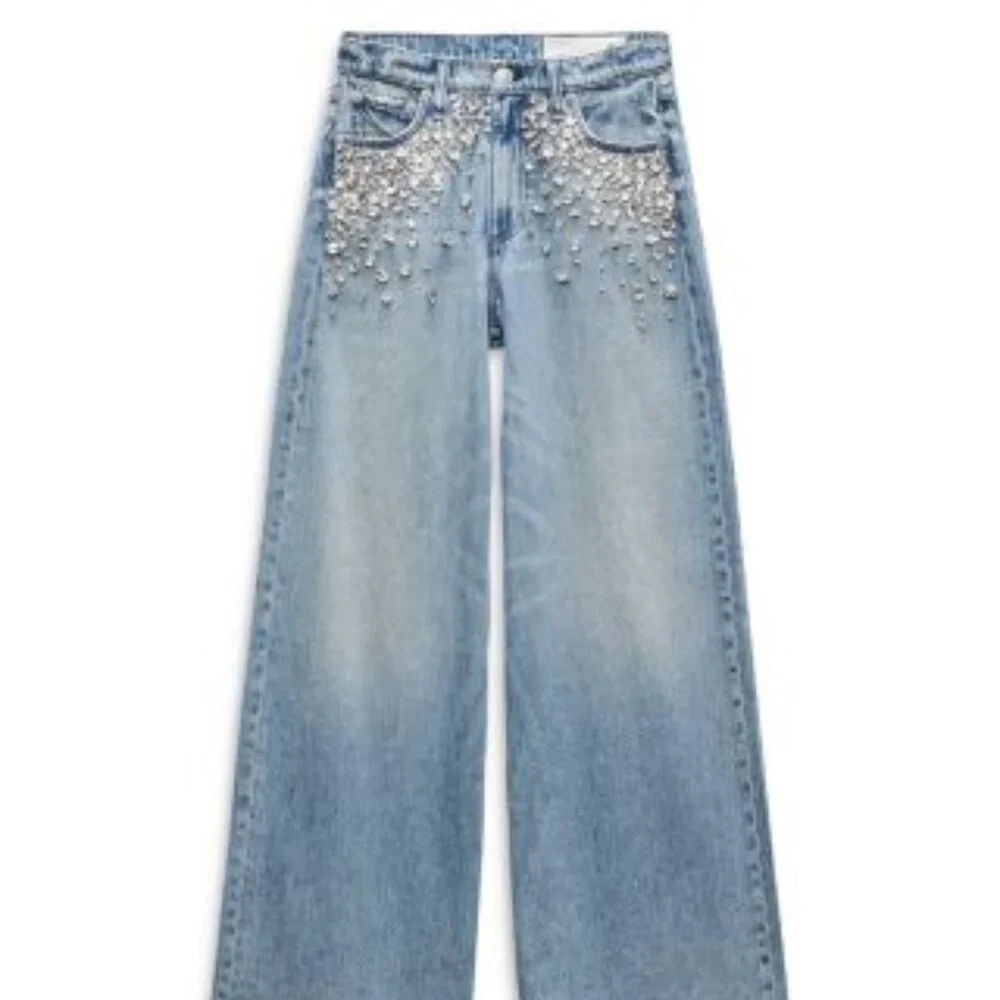 rag & bone Sofie High-Rise Featherweight Mali with Jewels Jeans - Picture 2 of 6